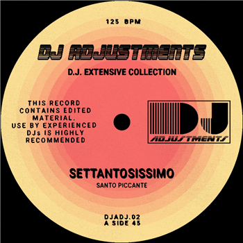 Santo Piccante - DJ Adjustments #2 - DJ ADJUSTMENTS