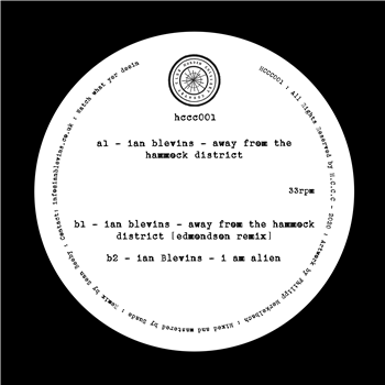 Ian Blevins - Away From The Hammock District EP - Horden Colliery Country Club Ian Blevins - Away From The Hammock District EP - Horden Colliery Country Club