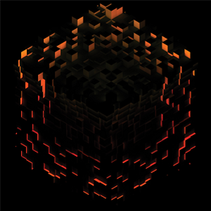 C418 - Minecraft Volume Beta (Red splatter, lenticular jacket) - Ghostly