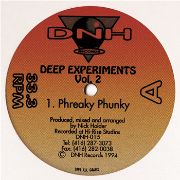 Nick Holder - DEEP EXPERIMENTS VOL.2 - DNH Records