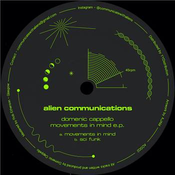 Domenic Cappello - Movements in Mind EP - Alien Communications