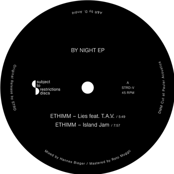 Ethimm - By Night EP - Subject To Restrictions Discs