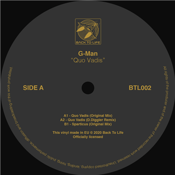 G-Man - Quo Vadis (colored vinyl) - Back To Life