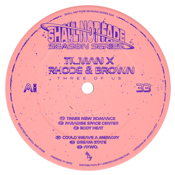 Tilman X Rhode & Brown - Three Of Us EP - Shall Not Fade