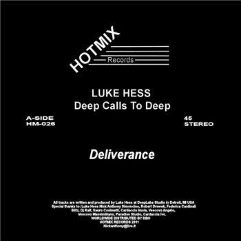 Luke Hess - Deep Calls To Deep - Hotmix Records