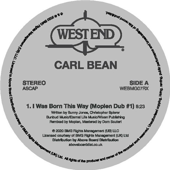 Carl Bean - I Was Born This Way (Moplen Dubs) - West End Records