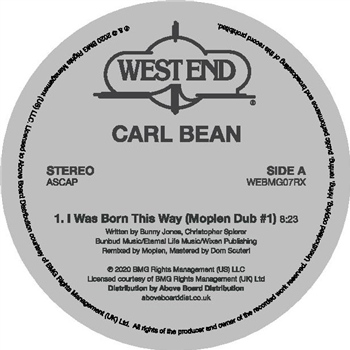 Carl Bean - I Was Born This Way (Moplen Dubs) - West End Records Carl Bean - I Was Born This Way (Moplen Dubs) - West End Records