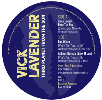 Vick Lavender - THIRD PLANET FROM THE SUN - OCHA RECORDS