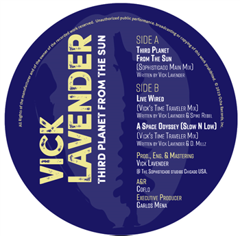 Vick Lavender - THIRD PLANET FROM THE SUN - OCHA RECORDS Vick Lavender - THIRD PLANET FROM THE SUN - OCHA RECORDS