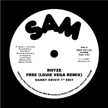 Rhyze / John Davis & The Monster Orchestra - Free (Louie Vega Remix) (Danny Krivit 7” Edit) / Love Magic (Danny Krivit 7” Edit) - NERVOUS RECORDS