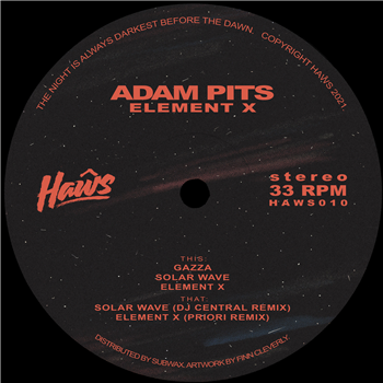 Adam Pits - Element X (Incl. DJ Central & Priori Remixes) - Haws