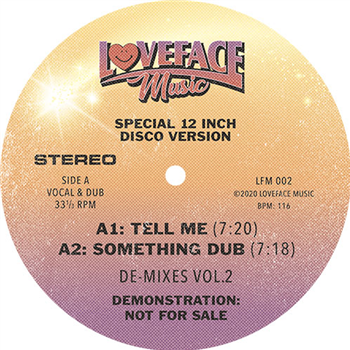 Loveface - De-mixes: Vol 2 - Loveface Music