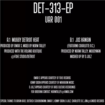 Norm Talley, Moodymann, Omar-S, DJulz - Det-313-EP - Upstairs Asylum Recordings
