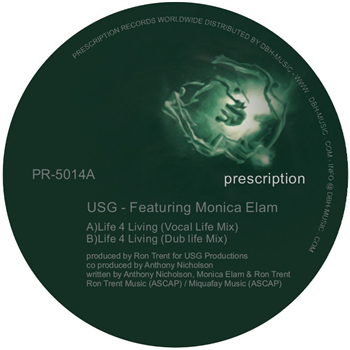 USG Featuring Monica Elam - Live 4 Living - Prescription Records