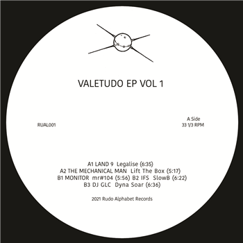 VARIOUS ARTISTS - VALETUDO EP VOL 1 - RUDO ALPHABET VARIOUS ARTISTS - VALETUDO EP VOL 1 - RUDO ALPHABET