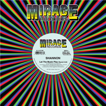 Shannon - Let The Music Play - Mirage Records