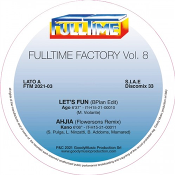 AGO / KANO / SIGN OF THE TIMES / RAINBOW TEAM - Fulltime Factory volume8 transparent-blue vinyl - Fulltime Production