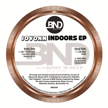 Jovonn - Indoors EP - Body N Deep