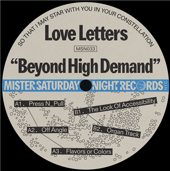 Love Letters - Beyond High Demand - MISTER SATURDAY NIGHT RECORDS Love Letters - Beyond High Demand - MISTER SATURDAY NIGHT RECORDS