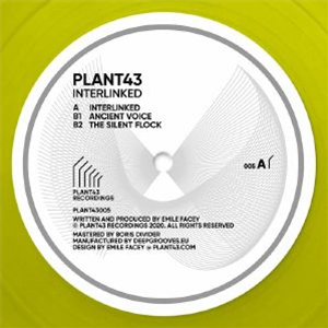 PLANT43 - Interlinked (hand-numbered yellow vinyl 12" + MP3 download code) - Plant43 Recordings