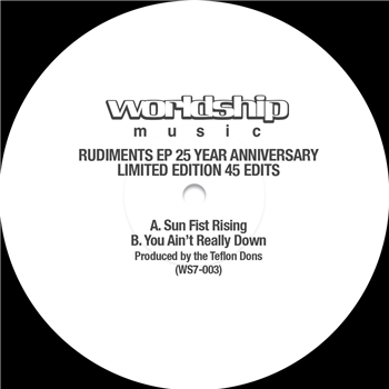 Teflon Dons - RUDIMENTS EP 25TH ANNIVERSARY - Worldship Music Teflon Dons - RUDIMENTS EP 25TH ANNIVERSARY - Worldship Music