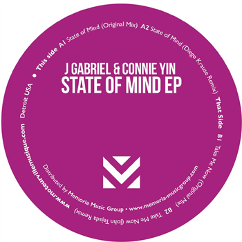 J Gabriel & Connie Yin - State Of Mind EP (incl. Diego Krause & John Tejada remixes) - Moteur Ville Musique