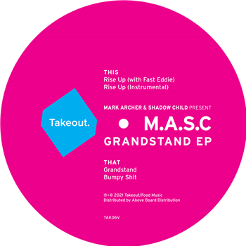 M.A.S.C - Grandstand EP(
Transparent Clear Vinyl) - Takeout