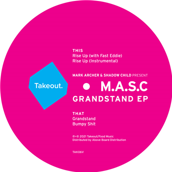M.A.S.C - Grandstand EP(
Transparent Clear Vinyl) - Takeout M.A.S.C - Grandstand EP(
Transparent Clear Vinyl) - Takeout