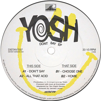 Yosh - Don’t Say EP - Distant Horizons