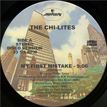 Chit Lites - My First Mistake (Paul Simpson Remix) (Blue Vinyl) [Limited Edition] - Disco Police Records