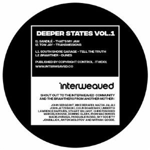 Sandile / Tom Jay / South Shore Garage / Brawther - Deeper States Vol 1 - Interweaved