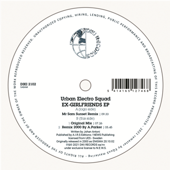 URBAN ELECTRO SQUAD - EX-GIRLFRIENDS EP - DIKI