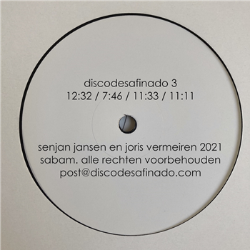 SENJAN JANSEN JORIS VERMEIREN - DISCODESAFINADO 3 - DISCODESAFINADO