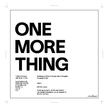 Fumiya Tanaka - One More Thing (first Part) (2lp) - Sundance