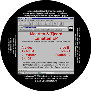 Maarten & Tjeerd - Lunetten EP (2019 Remaster) - U-Trax