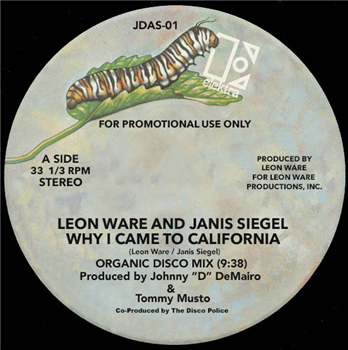 LEON WARE, JANIS SIEGEL - LEON WARE REMIXES BY JOHNNY D DE MARIO & TOMMY MUSTO - Disco Police Records LEON WARE, JANIS SIEGEL - LEON WARE REMIXES BY JOHNNY D DE MARIO & TOMMY MUSTO - Disco Police Records