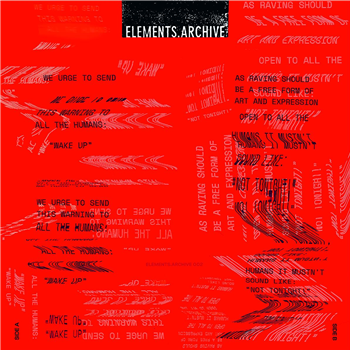 Elements.Archive - Elements.Archive 002 [clear red vinyl / hand-stamped / 180 grams / incl. poster] - Elements.Archive