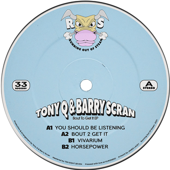 Tony Q & Barry Scran - Bout To Get It EP (Gold Vinyl) - RUNNING OUT OF STEAM
