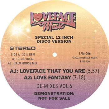 Loveface - De Mixes Vol 6 - Loveface Music