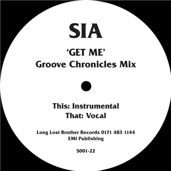 S.I.A - Get Me (Groove Chronicles Remix) - Long Lost Brother Records