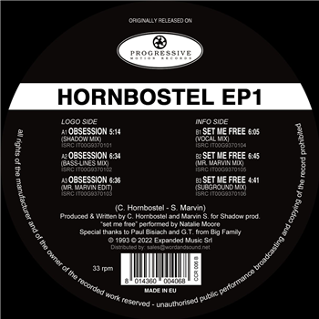 HORNBOSTEL - HORBOSTEL E.P. 1 (BLUE 180G Vinyl) - Club Culture Rarities -Dfc HORNBOSTEL - HORBOSTEL E.P. 1 (BLUE 180G Vinyl) - Club Culture Rarities -Dfc