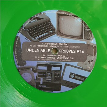 Various Artists - Undeniable Grooves Pt. 4 (Transparent Green Vinyl) - 2TUF-4U Records