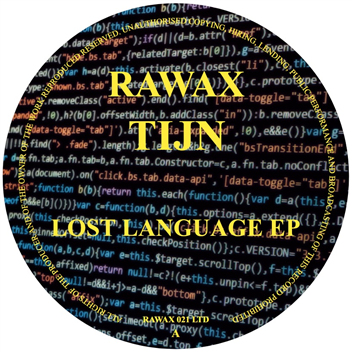 TIJN - Lost language EP - Rawax