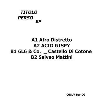 SALVATORE STALLONE - TITOLO PERSO - DANCESIGNALRECORD