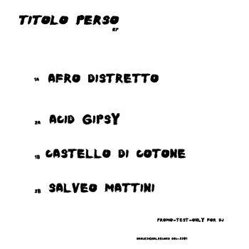 SALVATORE STALLONE - TITOLO PERSO (Promo Test) - DANCESIGNALRECORD SALVATORE STALLONE - TITOLO PERSO (Promo Test) - DANCESIGNALRECORD