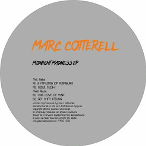 Marc COTTERELL - Midnight Madness EP - Plastik People