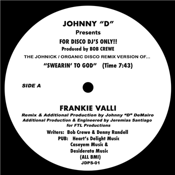 Frankie Valli - Swearin’ To God (Remixes) - Brookside Records Frankie Valli - Swearin’ To God (Remixes) - Brookside Records