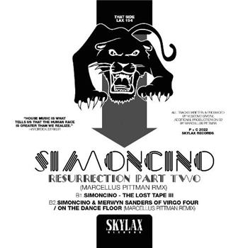 SIMONCINO - Resurrection part 2 (Marcellus Pittman rmx) - Clear transparent 12” - Skylax