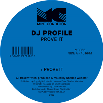 DJ Profile - Prove It - MINT CONDITION