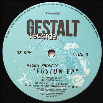 Aiden Francis - Fusion EP - Gestalt Records